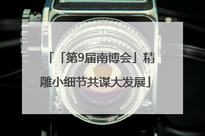 「第9届南博会」精雕小细节共谋大发展