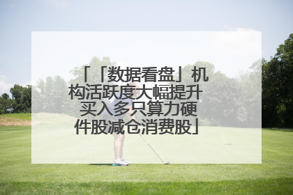 「数据看盘」机构活跃度大幅提升 买入多只算力硬件股减仓消费股