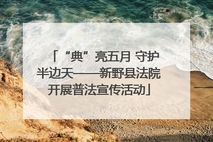 “典”亮五月 守护半边天——新野县法院开展普法宣传活动