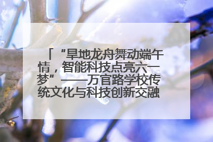 “旱地龙舟舞动端午情，智能科技点亮六一梦”——万官路学校传统文化与科技创新交融的精彩盛宴