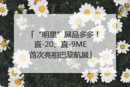 “明星”展品多多！直-20、直-9ME首次亮相巴黎航展
