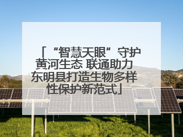 “智慧天眼”守护黄河生态 联通助力东明县打造生物多样性保护新范式