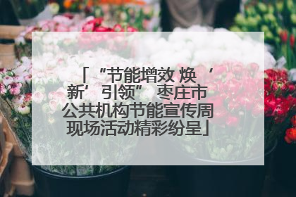 “节能增效 焕‘新’引领” 枣庄市公共机构节能宣传周现场活动精彩纷呈