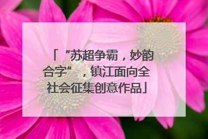 “苏超争霸，妙韵合字”，镇江面向全社会征集创意作品