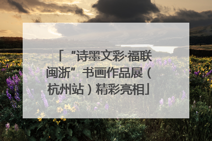 “诗墨文彩·福联闽浙”书画作品展（杭州站）精彩亮相