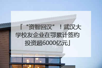 “资智回汉”！武汉大学校友企业在鄂累计签约投资超6000亿元