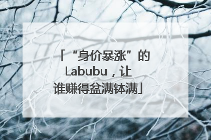 “身价暴涨”的Labubu，让谁赚得盆满钵满