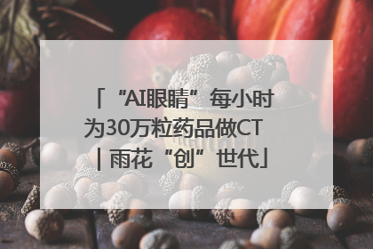 “AI眼睛”每小时为30万粒药品做CT｜雨花“创”世代