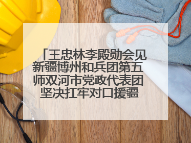 王忠林李殿勋会见新疆博州和兵团第五师双河市党政代表团 坚决扛牢对口援疆重大政治责任 推动双方实现优势互补务实合作