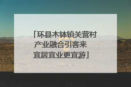 环县木钵镇关营村 产业融合引客来 宜居宜业更宜游