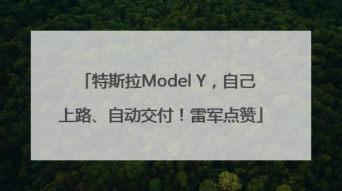 特斯拉Model Y，自己上路、自动交付！雷军点赞
