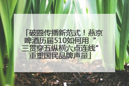 破圈传播新范式！燕京啤酒历届510如何用“三贯穿五纵横六点连线”重塑国民品牌声量