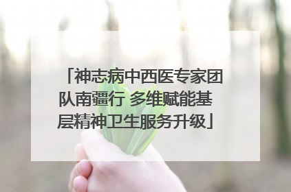 神志病中西医专家团队南疆行 多维赋能基层精神卫生服务升级