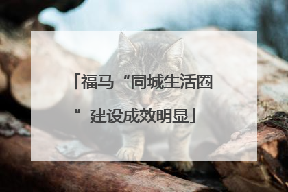 福马“同城生活圈”建设成效明显