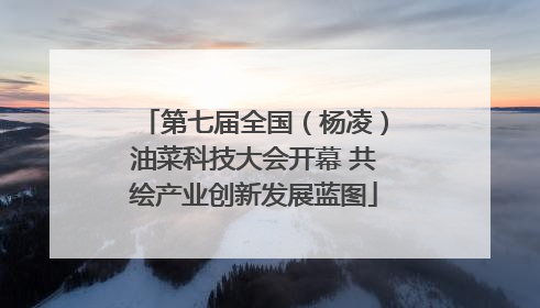 第七届全国（杨凌）油菜科技大会开幕 共绘产业创新发展蓝图