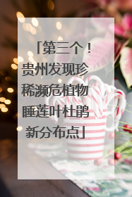 第三个！贵州发现珍稀濒危植物睡莲叶杜鹃新分布点