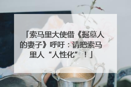 索马里大使借《掘墓人的妻子》呼吁：请把索马里人“人性化”！