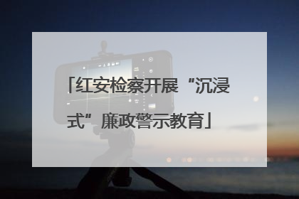 红安检察开展“沉浸式”廉政警示教育