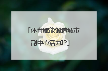 体育赋能锻造城市副中心活力IP