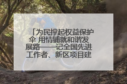 为民撑起权益保护伞 用情铺就和谐发展路——记全国先进工作者、新区项目建设中心干部卢小勇