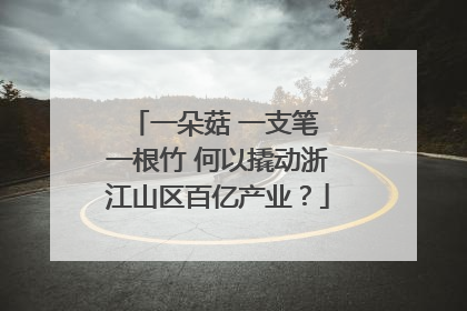 一朵菇 一支笔 一根竹 何以撬动浙江山区百亿产业？