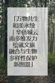 万物共生 和美永续｜华侨城云南多维发力 绘就文旅融合与生物多样性保护新图景