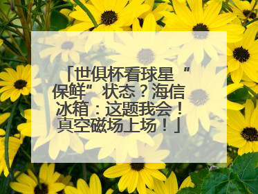 世俱杯看球星“保鲜”状态？海信冰箱：这题我会！真空磁场上场！