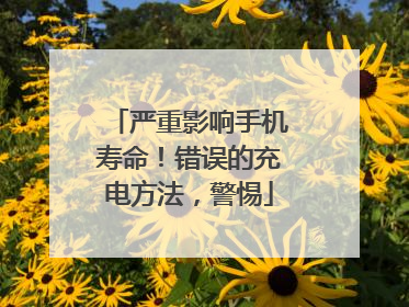 严重影响手机寿命！错误的充电方法，警惕