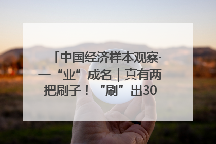 中国经济样本观察·一“业”成名｜真有两把刷子！“刷”出30亿级“颜值经济”