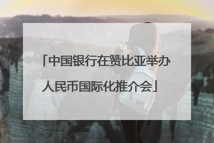 中国银行在赞比亚举办人民币国际化推介会