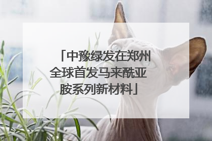 中豫绿发在郑州全球首发马来酰亚胺系列新材料