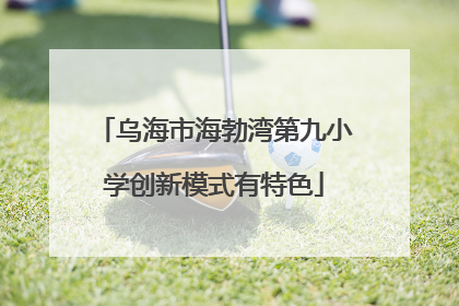 乌海市海勃湾第九小学创新模式有特色