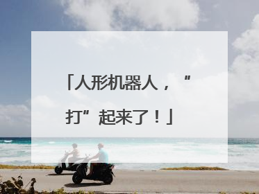 人形机器人，“打”起来了！