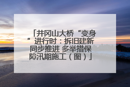 井冈山大桥“变身”进行时：拆旧建新同步推进 多举措保障汛期施工（图）