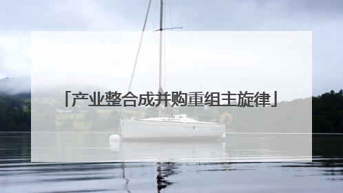 产业整合成并购重组主旋律
