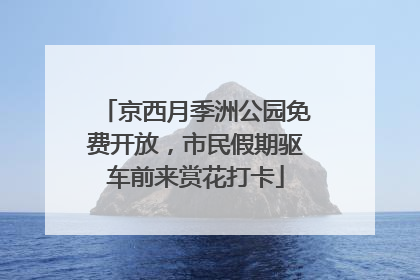 京西月季洲公园免费开放，市民假期驱车前来赏花打卡