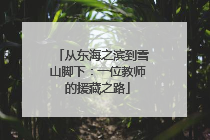 从东海之滨到雪山脚下：一位教师的援藏之路