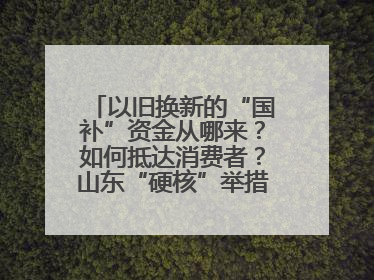 以旧换新的“国补”资金从哪来？如何抵达消费者？山东“硬核”举措有这些→