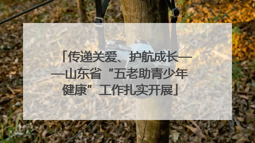 传递关爱、护航成长——山东省“五老助青少年健康”工作扎实开展