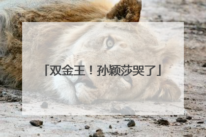 双金王！孙颖莎哭了