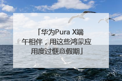 华为Pura X端午相伴，用这些鸿蒙应用度过惬意假期