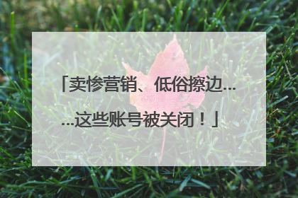 卖惨营销、低俗擦边……这些账号被关闭！