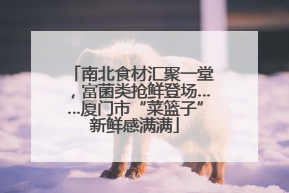 南北食材汇聚一堂，富菌类抢鲜登场……厦门市“菜篮子”新鲜感满满
