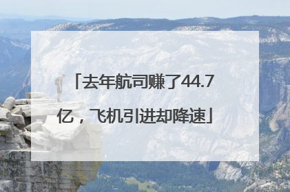 去年航司赚了44.7亿，飞机引进却降速