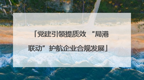 党建引领提质效 “局港联动”护航企业合规发展