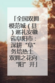 全国双拥模范城（县）巡礼安徽省阜阳市：深耕“阜”务培热土 双拥之花向“阳”开