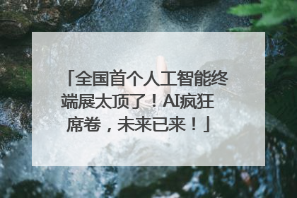 全国首个人工智能终端展太顶了！AI疯狂席卷，未来已来！
