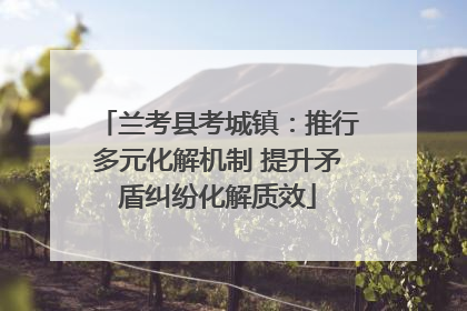 兰考县考城镇：推行多元化解机制 提升矛盾纠纷化解质效
