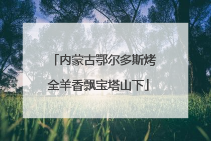 内蒙古鄂尔多斯烤全羊香飘宝塔山下