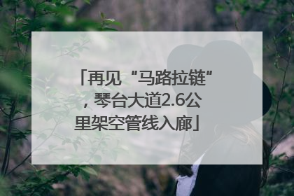 再见“马路拉链”，琴台大道2.6公里架空管线入廊
